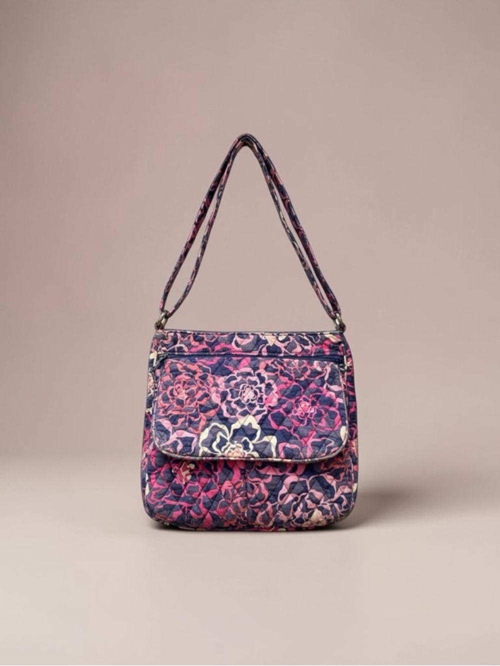 Vera Bradley Triple Zip Hipster Crossbody Bag in the Retired Katalina Pink